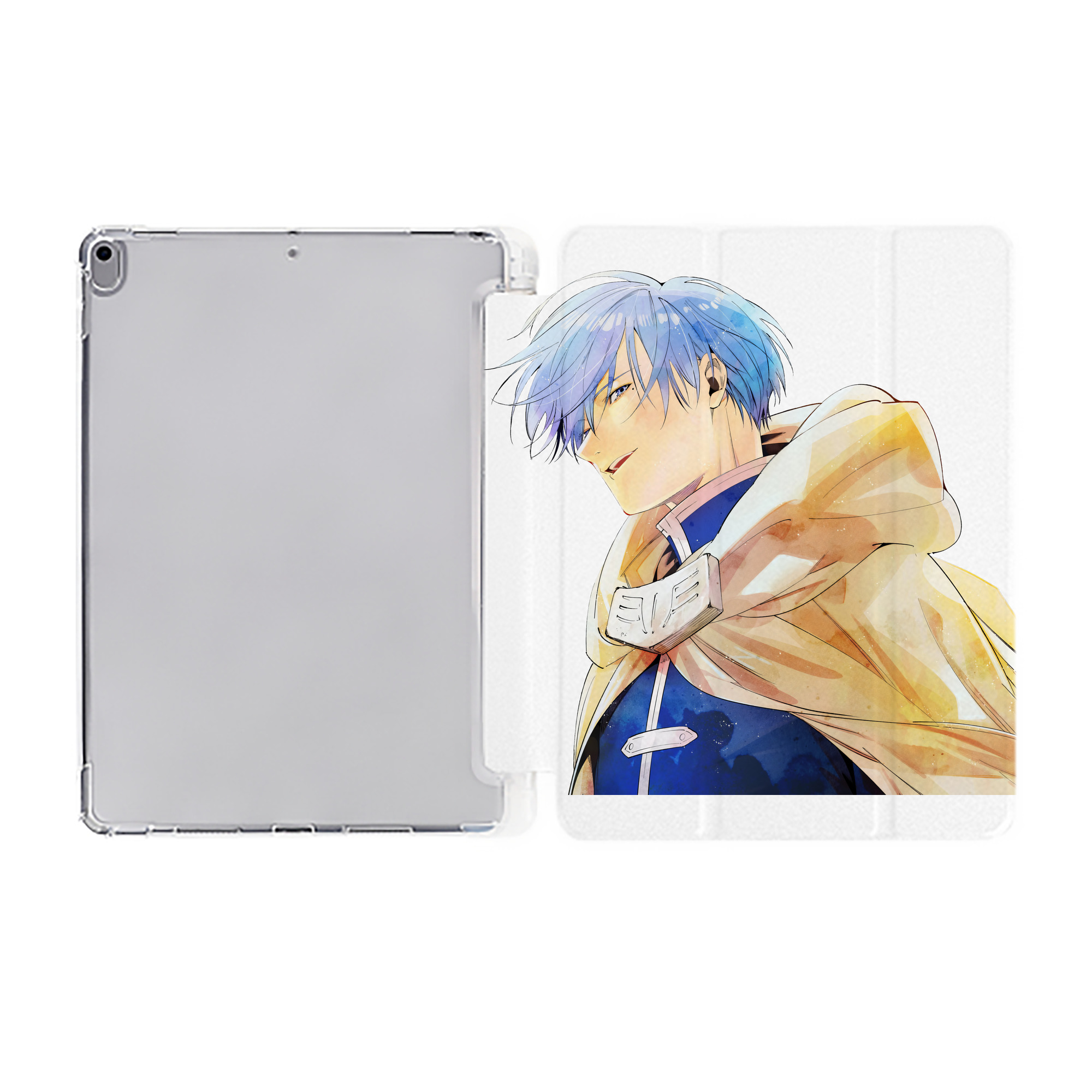 （画像用） 葬送のフリーレン Frieren IPad ケース ペン収納付き 三つ折りスタンド PUレザー×シリコン 対応機種9.5/10.5/10.9インチ